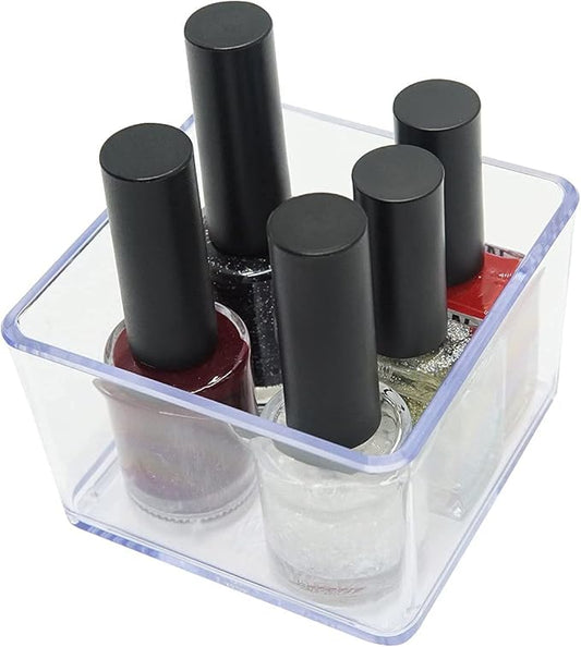 carrotez 1 Compartment Clear Plastic Drawer Organizer for Makeup, Bathroom, Desk, Vanity-NeatNest