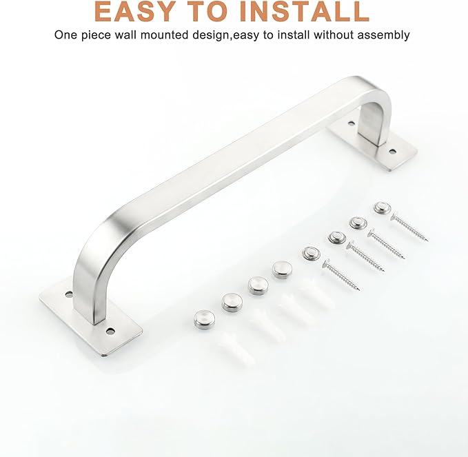 Bathroom Towel Bar, 10 inch Towel Racks for Bathroom Wall Mounted, SUS304 Stainless Steel Heavy Duty Towel Holder Bathroom Accessories Modern Home Decor, Brushed Finished