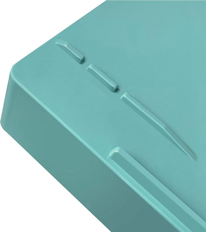 Acrimet Stackable Letter Tray Single Side Load, Plastic, Desktop File Organizer (Solid Green Color) (1 Unit)-NeatNest