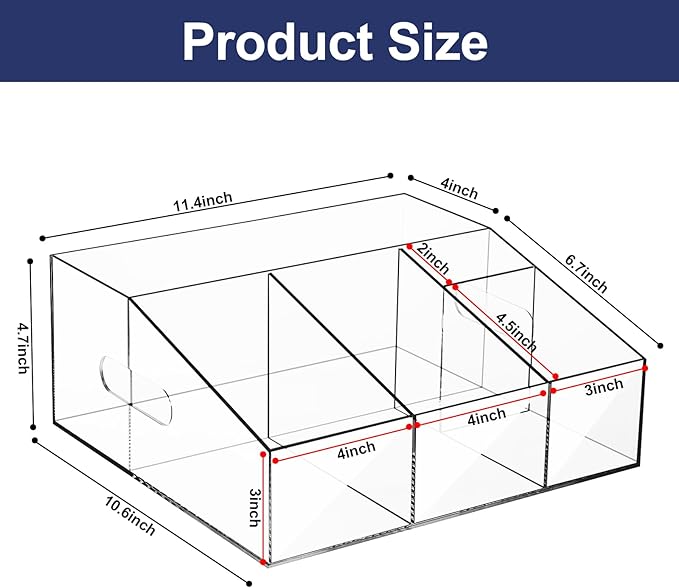 Acrylic Coffee Bar Organizer for Countertop, Cups Lids Sleeves Pods Syrups and Coffee Bar Accessories Storage Organizer Condiment Holder for Office Breakroom, Clear-NeatNest