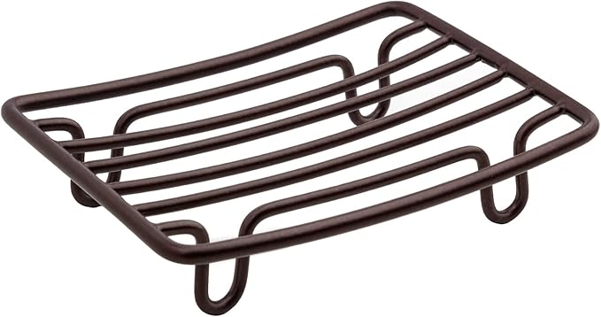 Bar Soap Dish Holder for Shower Bathroom Stainless Steel Rust Proof Self Draining, Bronze-1 Pack-NeatNest