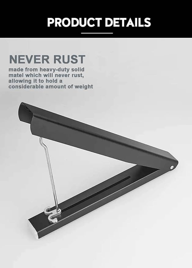 Black Retractable Clothes Rack - Wall Mounted Folding Collapsible Clothes Hanger Drying Rack for Laundry Room Closet Storage Organization, 2 Pack