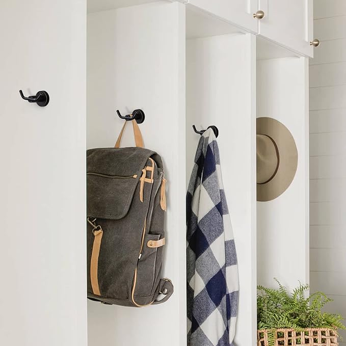 ARCORA Oil Rubbed Bronze Towel Hooks, SUS 304 Stainless Steel Wall Hooks, Heavy Duty Robe Hooks 1 Pack, Bathroom Towel Hooks for Wall