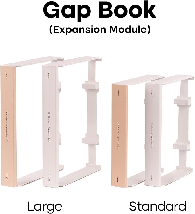 Book Shape Decorative Cable Management Box - Expandable Cable Organizer Box with Magnetic Closure for Home & Office (Serif, Standard)