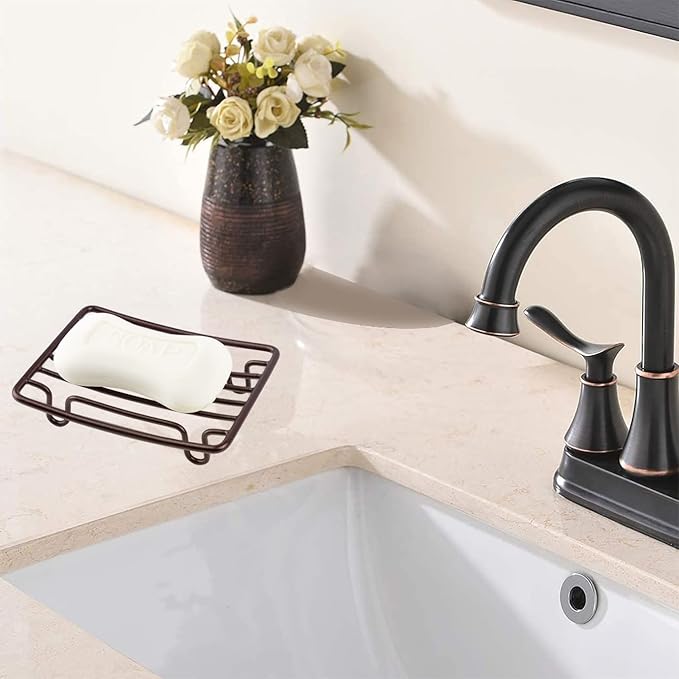 Bar Soap Dish Holder for Shower Bathroom Stainless Steel Rust Proof Self Draining, Bronze-1 Pack-NeatNest