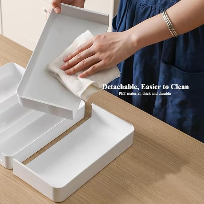 Shallow Drawer Organizer, 2 Pack Expandable Office Drawer Organizers Dividers, Pen Organizer for Desk, Tray Box Accessories for Desktop, Bathroom, Kitchen, Makeup, Vanity, Medicine-NeatNest