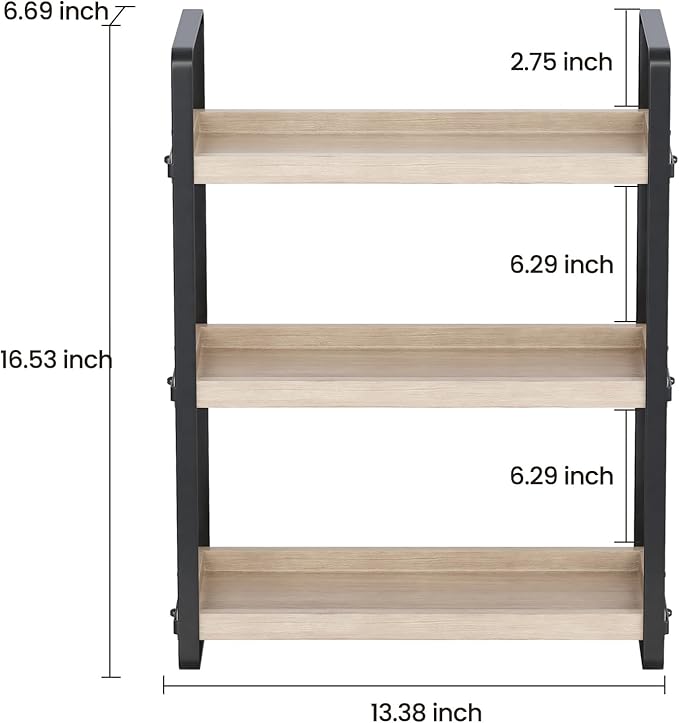 Bathroom Counter Organizer,Bathroom Countertop Organizer,Counter Shelf,Countertop Storage,Organization and Storage,Makeup Shelf,Sink Caddy(Burlywood 3 Tier)-NeatNest