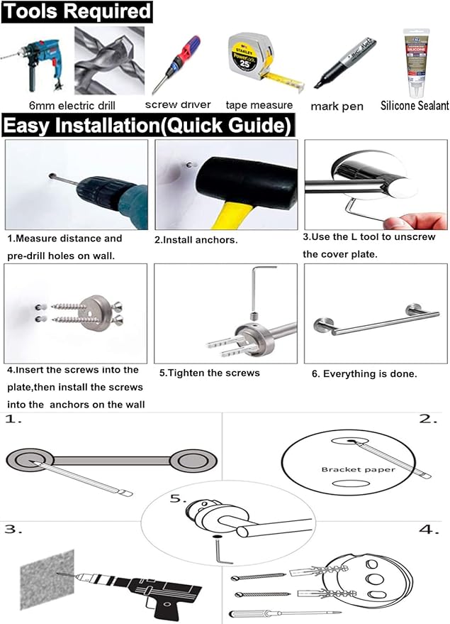Adjustable 16 to 27.6 Inch Single Towel Bar, iMomwee Gold Brush Finished SUS304 Stainless Steel Bath Towel Holder, Wall Mount Towel Rail for Bathroom Kitchen Washroom, 1" Diameter Towel Rod with Hooks