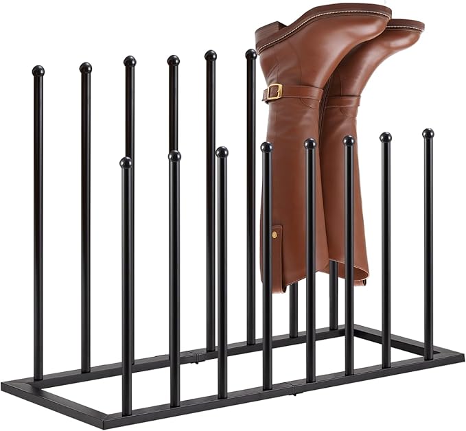 Boot Rack Shoe Cabinet Metal Shoe Rack for Closet Shoe Organizer for Closet for 8 Pairs Free Standing Shoe Racks Shoe Cabinet Storage for Entryway Bedroom, Patio Outdoor, Hallway large Boot Tray-NeatNest