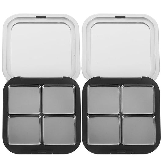 Beaupretty Empty Lipstick Palette Magnetic Eyeshadow Palette Makeup Foundation Blush Container with Mirror for Women Girls Black-NeatNest