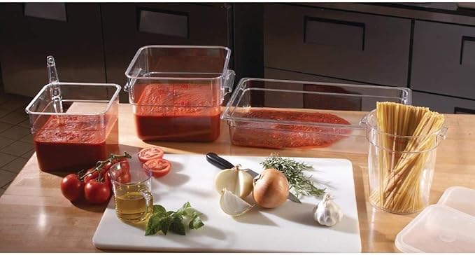 Cambro Food Storage Container - Classic Series Square - 6 QT (Quart) - Commercial Grade for Food Prep (Clear)-NeatNest