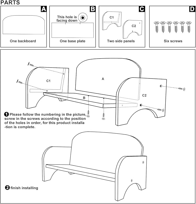 Couch-Style Desktop Bookshelf Organizer - Natural Wood Desk Top Bookshelf for Books, CDs, Magazines, Space-Saving for Home Office/Dorm (1, Rectangular)-NeatNest