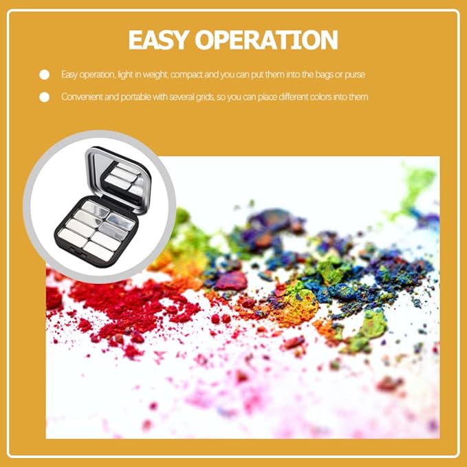 Beaupretty 2pcs Empty Lipstick Palette DIY Lipstick Lip Balm Blusher Containers Refillable Makeup Eyeshadow Storage Case Box with Mirror-NeatNest