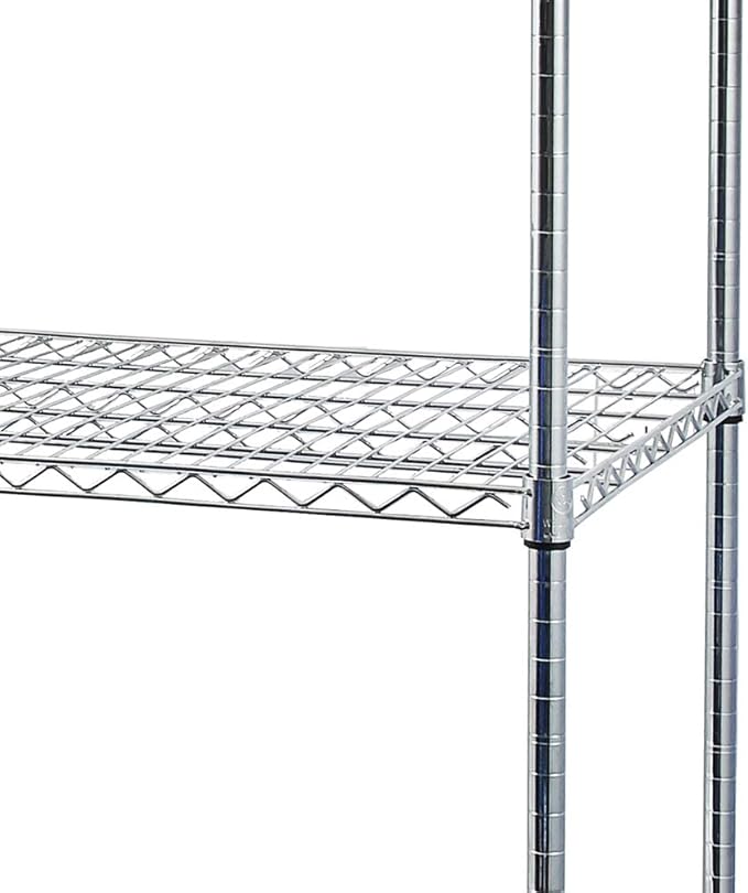 4 Tier Adjustable Storage Shelf Metal Storage Rack Wire Shelving Unit Storage Shelves Metal for Pantry Closet Kitchen Laundry