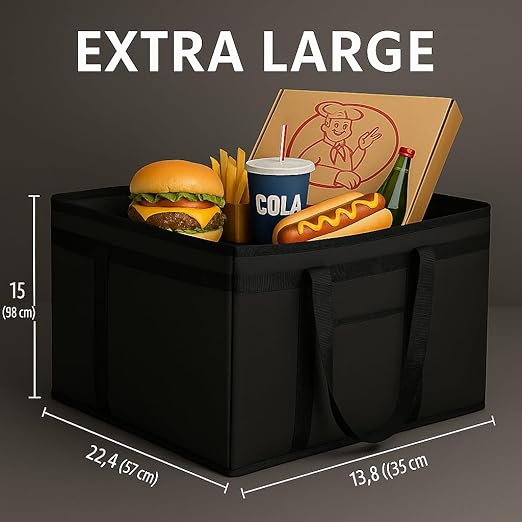 Additional Bottom Plate 2-Pack XXXL Insulated Food Delivery Bag Cooler Bags Keep Food Warm Catering Therma for doordash Catering Cooler Bags Keep Food Warm Catering-NeatNest