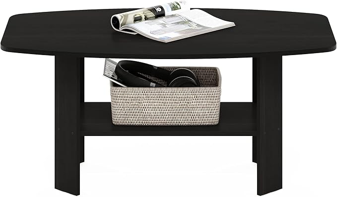 Furinno Simple Design Coffee Table, Espresso-NeatNest