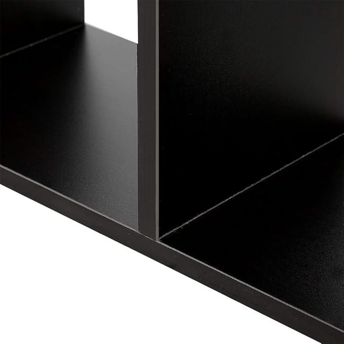 Desk Shelf, Adjustable Desktop Storage Organizer, Wood Display Shelf Rack, Office Supplies Desk Organizer, Black-NeatNest