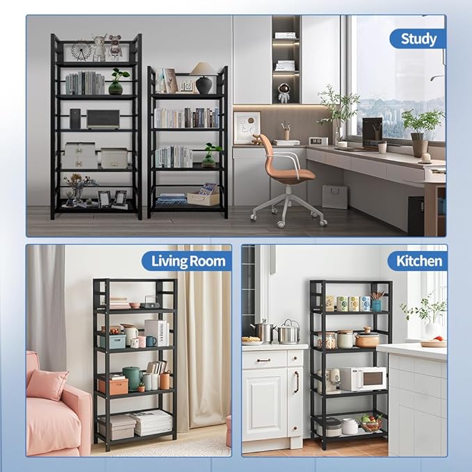 4 Tier 1000LBS Storage Shelves Heavy Duty, Storage Racks and Shelving, Standing Storage Shelf Units, Utility Shelf with Wheels, Metal Shelves for Garage, Kitchen, Living Room, and Pantry.