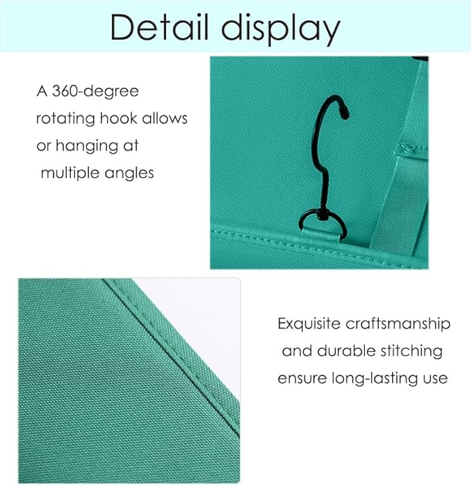 Bedside Caddy Bedside Storage Organizer,Bed Caddy With Thickened Material Suitable for Homes, Dormitories, Hospitals, Cribs, RVs,Great for Magazines,Books,Remote, Phone (Green)-NeatNest