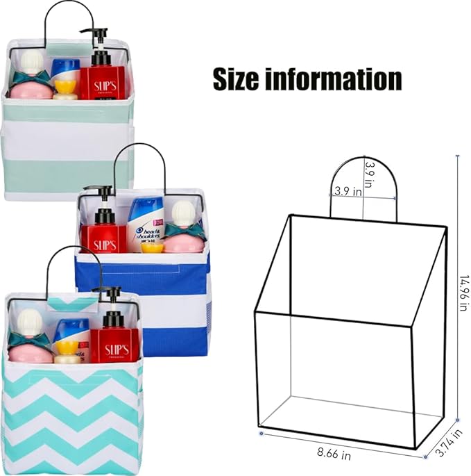 ACQTULOU Wall Hanging Storage Bag, Over The Door Closet Organizer Hanging Pocket Linen Cotton Organizer Box Containers for Bedroom, Bathroom-NeatNest