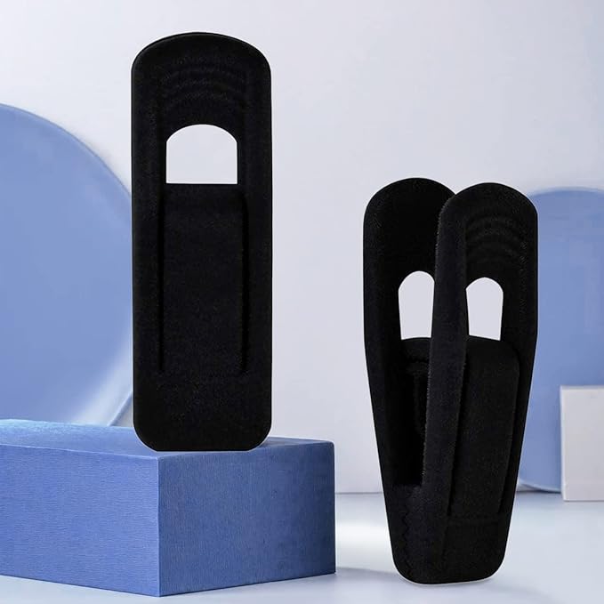Black Velvet Hangers Clips (80-Pack), Non-Slip Strong Velvet Hangers Clips for Velvet Skirt Hangers, Velvet Pants Hanger Velvet Clips Fit for Thin Velvet Clothes Suit Hangers-NeatNest
