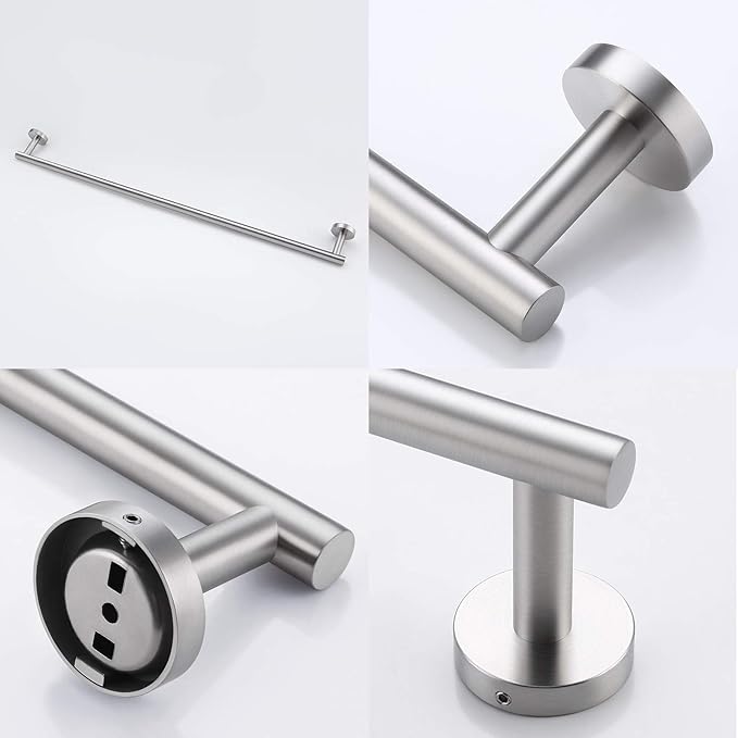 KES 29.5 Inches Towel Bar for Bathroom Shower Hand Towel Holder Hanger SUS304 Stainless Steel RUSTPROOF Wall Mount Brushed Steel, Total Length 31.9 Inch, A2000S80-2