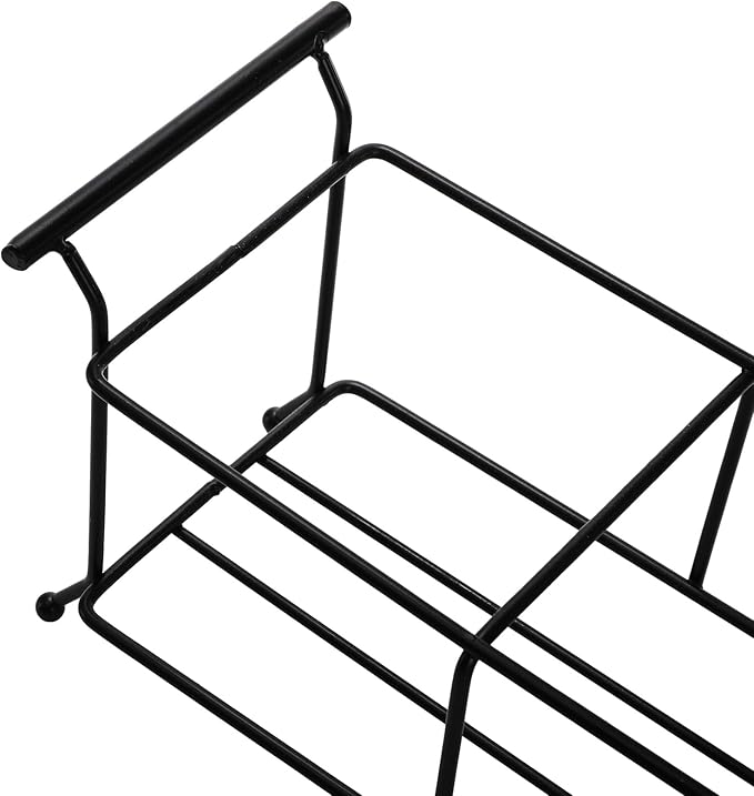 Bekith 3-Piece Ceramic Flatware Caddy with Metal Rack, Utensil Holder Silverware Caddy Cutlery Organizer, White-NeatNest