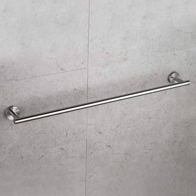 GERZWY Bathroom Towel Bar 30-Inch Stainless Steel Towel Bar Contemporary Style Wall Mount for Bath Kitchen, Brushed Finish AG1101C75-LS