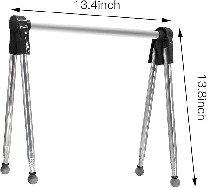Foldable Telescopic Drying Rack, Adjustable Stainless Steel Clothes Hanger, Portable Laundry Rack for Indoor & Travel Use