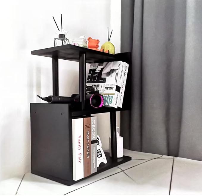 Desk Shelf for Top of Desk, Mini Cute Office Desk Desktop Storage Bookshelf White Versatility Organizers for Women, Kids-NeatNest