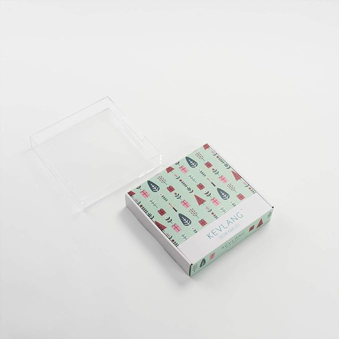 Clear Sturdy Acrylic Tray with Handles-8"x8"x2"H-Countertop Organizer Tray for Kitchen,Bathroom,Office- Storage Box for Cosmetics, Jewelry,Toiletries,Toy,Gadgets-NeatNest