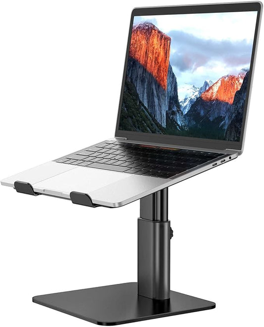 BESIGN LSX6N Laptop Stand, Ergonomic Adjustable Notebook Riser Holder, Computer Stand Compatible with Air, Pro, Dell, HP, Lenovo More 10-15.6" Laptops, Black-NeatNest