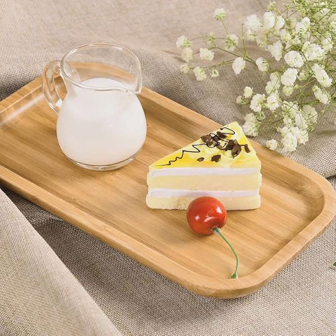 Bamboo Vanity Tray, Bathroom Counter Tray, Toilet Tank Top Tray for Organizing and Decor Display, 9.8 x 5.5 x 0.8 inch-NeatNest