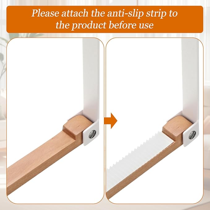 4 Pack Over The Door Hooks Folding Door Hangers with Rubber Portable Clothes Drying Rack Travel Hanging Coat Rack for Bathroom Bedroom Kitchen Laundry Clothing(White)