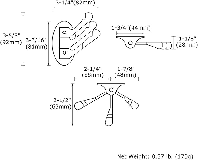 Angle Simple Bathroom Towel Hook Swivel, Metal Hand Towel Hook for Wall, Foldable Robe Coat Hanger, Chrome