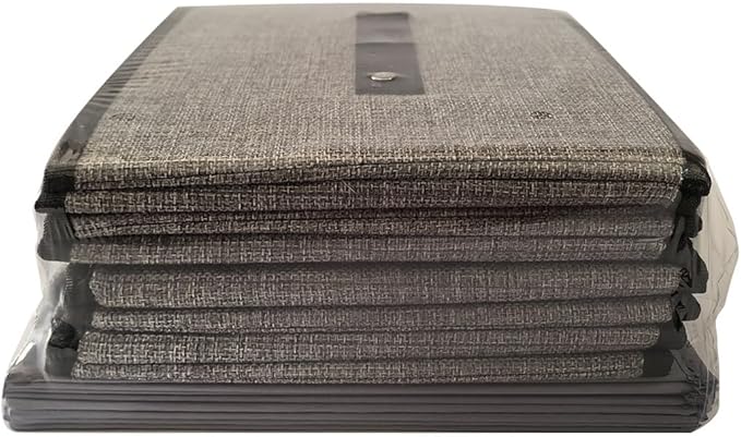 Clothing Storage Bins,16.1 × 9.8 × 6.5 inches Closet Bin with Handles, Foldable Cubes, Fabric Containers for Organizing Shelves, Gray, Large, 4 Pack-NeatNest
