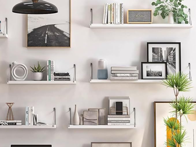 Dixiao 3-Pack Wall Mounted Floating Shelves, Modern Home Décor Wood Shelf, (Walnut, 40 * 15 * 1.5cm)-NeatNest