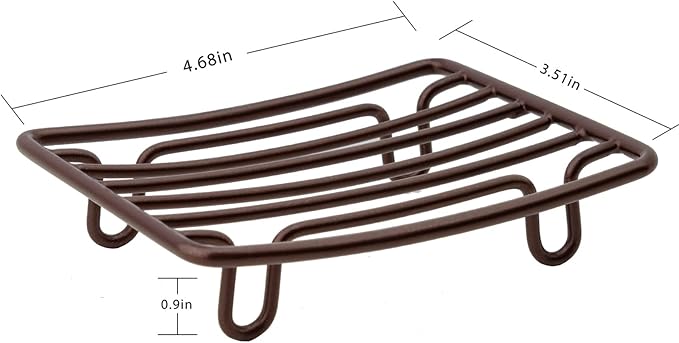 Bar Soap Dish Holder for Shower Bathroom Stainless Steel Rust Proof Self Draining, Bronze-2 Pack-NeatNest