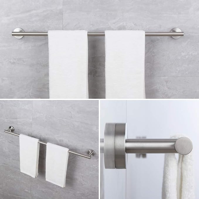 30-Inch Single Towel Bar Towel Holder Bathroom Organizer, Brushed Stainless Steel Wall Mount …