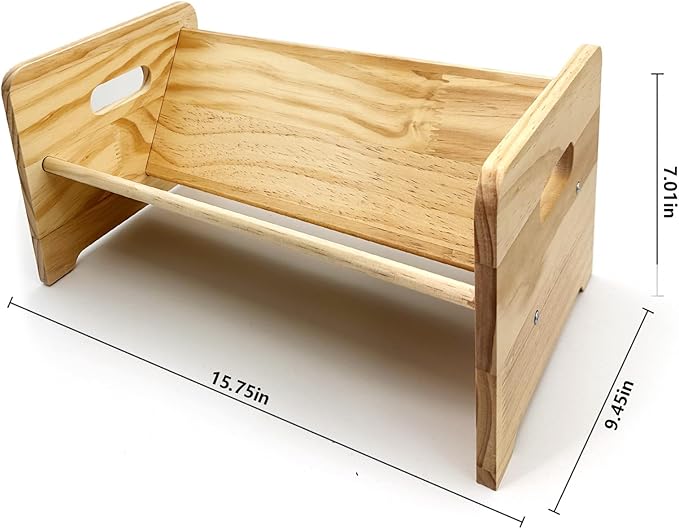 Desktop Bookshelf Organizer, Wood Office Tabletop Book Storage Rack, Tilting Bookcase for Books/Magazine Display,Small Desktop Bookshelf,Desk Shelf-NeatNest