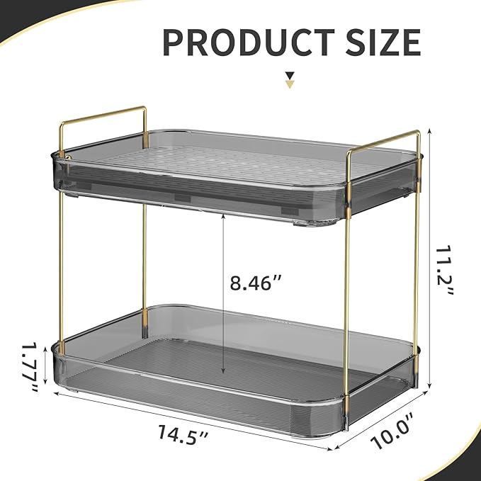 Seoneiro Whiskey Tray, Glass Cup Rack, Mug Holder, Coffee Cup Organizer, Bathroom Countertop Organizer With Drain Board, Wine Glass Decorative Holder, Food Tray, Kitchen Spice Rack