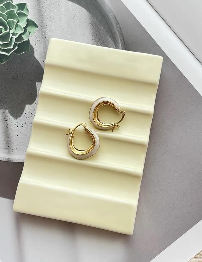 Ceramic Soap Dish with Drain Bar Soap Holder Self Draining Soap Tray Soap Saver for Bathroom Shower Kitchen-NeatNest