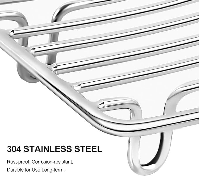 Bar Soap Dish Holder for Shower Bathroom Stainless Steel Rust Proof Self Draining, Chrome-1 Pack-NeatNest