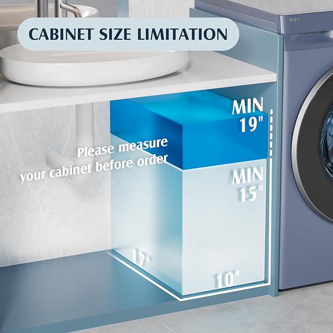 2 Pack Adjustable Gray Under Sink Organizers, 2 Tier Pull Out Storage, Kitchen Bathroom Office Laundry Room Living Room-NeatNest