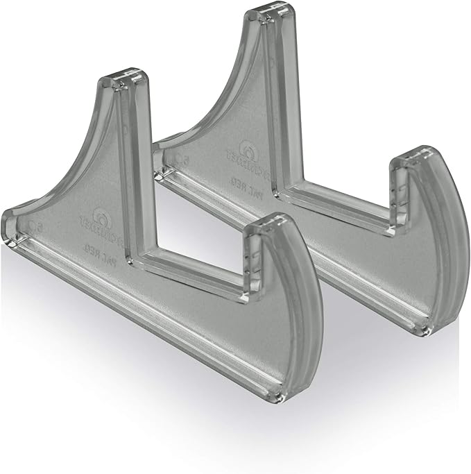 Acrimet Pocket File Holder Horizontal Design Brochure Display (for Wall Mount or Countertop Use) (Removable Supports Included) (Letter Size) (Smoke Color)