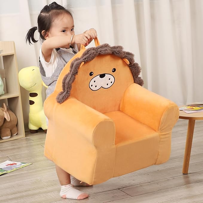 Cuddly Toddler First Chair, Premium Character Chair, Little Lion, 18 Month up to 3 Years-NeatNest