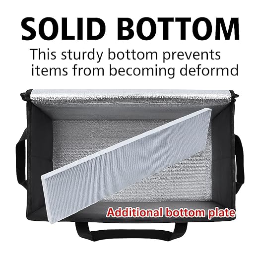 Additional Bottom Plate 2-Pack XXXL Insulated Food Delivery Bag Cooler Bags Keep Food Warm Catering Therma for doordash Catering Cooler Bags Keep Food Warm Catering-NeatNest