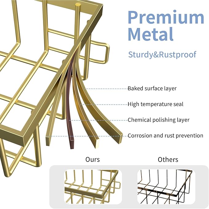 2 Pack Under Sink Organizer Storage 2-Tier Premium Metal Pull-Out Racks, Height Adjustable, Easy Installation | Kitchen & Bathroom Organizers-NeatNest