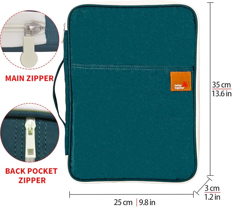 Document A4 Bag Case Waterproof Organizer Portfolio Office Travel Zipper Multi-Function Pouch