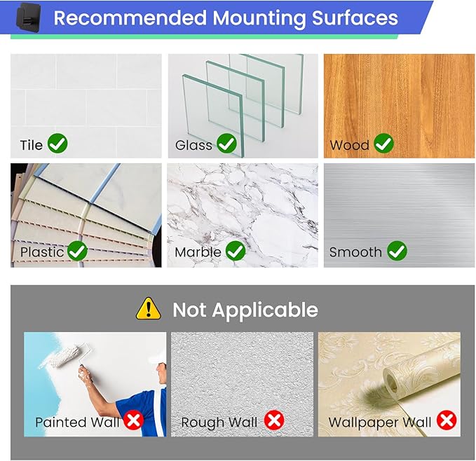 Black Hooks for Hanging Heavy Duty, Adhesive Hooks for Shower, Bathroom, Kitchen, Robe, Towel, Coat, Waterproof & Rustproof Hook for Walls No Damage, Stainless Steel Sticky Hook - 4 Pack-NeatNest